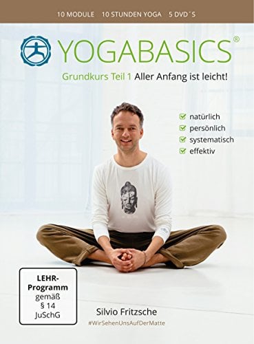 YOGABASICS Grundkurs Teil 1: 10 Stunden Yoga für Anfänger (5 DVDs + Ebook + Online-Zugang)