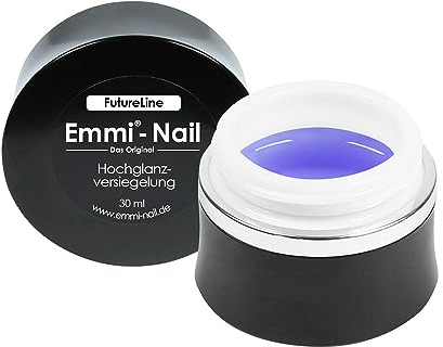Emmi-Nail Futureline Versiegelungsgel Hochglanz 30ml – UV/LED-Top Coat für Gelnägel – Dünnviskoses, selbstglättendes Gel mit integriertem Sunblocker – Kein Vergilben, Hochglanz-Finish, vegan