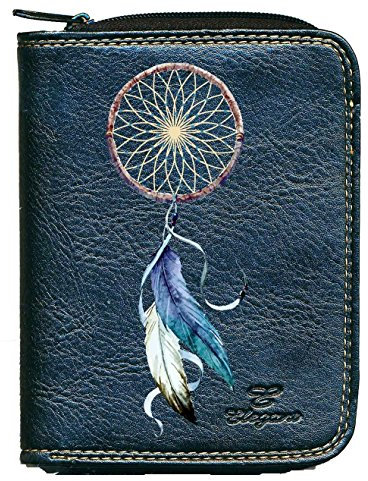 Syl'la Porte Monnaie Porte Carte Noir Motif Dream Catcher