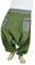 virblatt - Haremshose Herren XXL | 100% Baumwolle | Aladinhose Herren Haremshose Damen XXL Goa Hose große Größen Yoga Sommer - Stampfgewand XXL grün