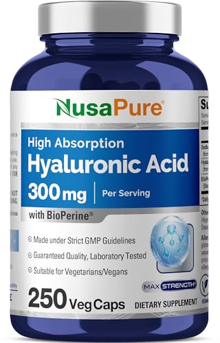 Hyaluronic Acid, Non-GMO, Vegan, 300mg, 250 Veg Capsules - 125 Servings