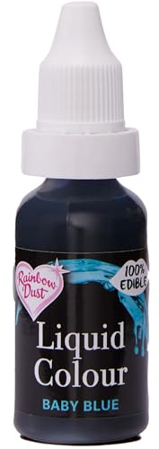 Rainbow Dust Liquid Colour - Liquid Air Brush Colour and Food Colouring (Baby Blue, 16ml)
