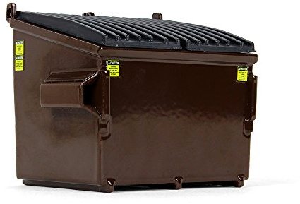 First Gear Refuse Trash Bin Brown 1/34 Diecast Model