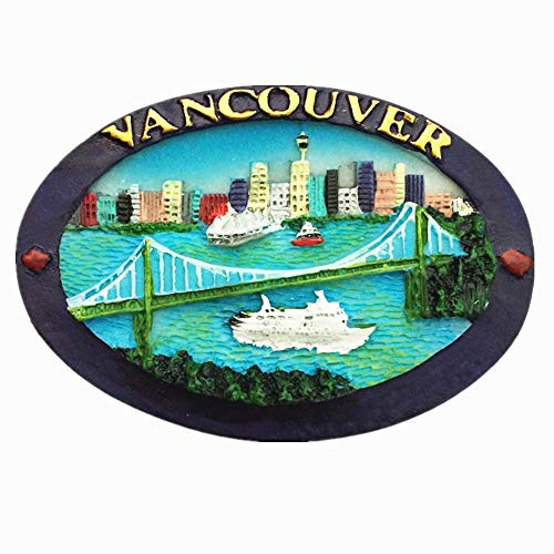 3D-Vancouver-Kanada-Souvenir-Kühlschrankmagnet, Dekoration für Zuhause und Küche, Vancouver-Kanada-Kühlschrankmagnet