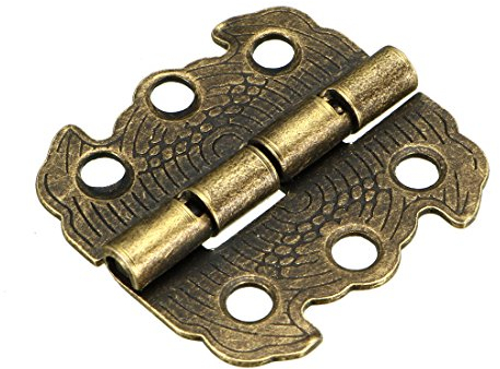 sourcing map 10Stücke Scharniere Retro Ersatz mit Schrauben 1,14Antik Bronze DE de