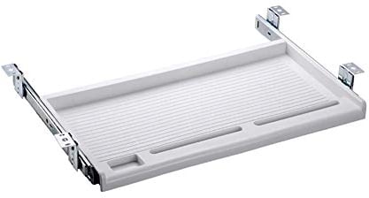 Tastaturablage, Schublade, ausziehbare Plattformen oder Heimbüro, Weiß