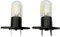 QLEE Z187 Led Microwave Bulb Straight Terminals T170 1.5w Refrigerator Lamp Replacement for Lg Smeg Samsung for Whirlpool Panasonic 58001042 56001070 Wb36x10002 6620g00007b 20w 2 PCS