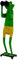 ETC lustiger Metall-Frosch als Spannerfrosch Froschfigur mit Fernglas ca. 52 cm hoch