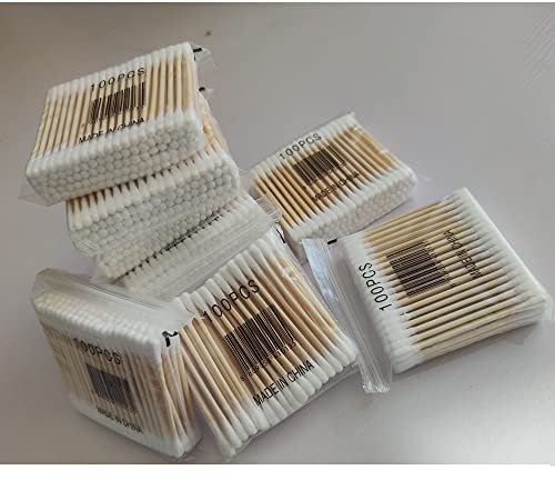 500 | Bastoncillos Biodegradables |Bastoncillos Orgánicos | Bastoncillos para Oídos de Bambú | Bastoncillos Ecológicos | Palillos Limpiadores de Oídos | Bastoncillos de Madera