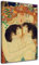 LYML Gustav Klimt Poster mit Mutter und Kind, Zwillinge, Kunstdruck, Leinwandbild, Gemälde, Schlafzimmer-Dekoration, Wandbild (30 x 40 cm), gerahmt