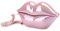 Yunseity Téléphone Fixe à Lèvres, Téléphone Rose en Forme de Lèvre de Galvanoplastie, Téléphone Filaire Drôle pour la Décoration Intérieure, Bureau, de Nouveauté pour