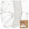 3er-Pack Pucksack Baby 0-3 Monate mit Reißverschluss - Bio-Baumwolle Baby Wickeltücher für Neugeborene, Mädchen, Jungen, Weicher und Strapazierfähiger Swaddle zum einfachen Windelwechseln (Forest)