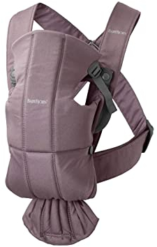 BabyBjörn Babytrage Mini, Baumwolle, Dunkelviolett