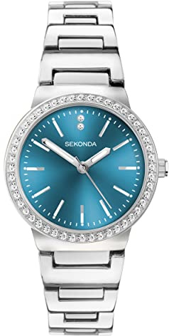 Sekonda Amelia Womens Analogue Watch 28mm dial | Mineral glass crystal, mother of pearl dial, ion-plated case