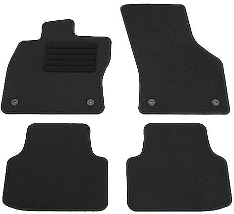 AD Tuning HG17163V Fußmatten Set (4teilig) Schwarz Autoteppiche Matten