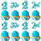 SYKYCTCY 24 Pack Happy Birthday Cupcake Toppers - 2nd Birthday Cupcake Picks & Cake Decorations for Baby Shower & Party Supplies