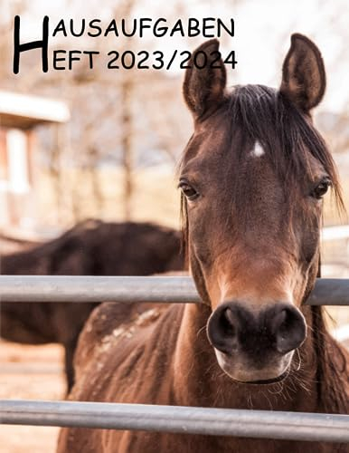 Hausaufgabenheft 2023/2024 Pferd: Wochenplaner & kalender von August 2023 bis Juli 2024, Schulplaner und Wochenplaner Mit Raum Für Notizen, Grundschule, Mittelschule, Gymnasium, Universität.