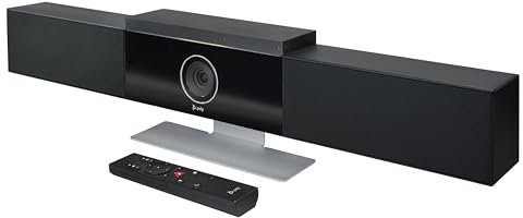 Poly Studio - 4K USB Video Conference System (Polycom) - Camera, Microphone, and Speaker Bar for Small & Medium Conference Rooms - Presenter Tracking, NoiseBlock AI, Autoframing - Teams/Zoom Certified