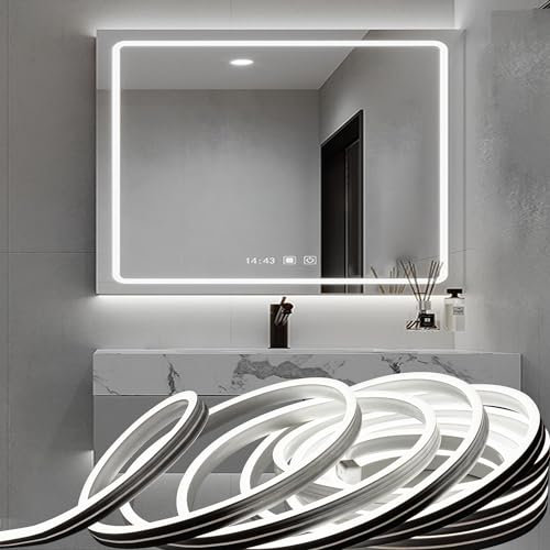 GUOTONG 5M LED Vanity Mirror Lights, Hollywood Style Lighted Kit Make Up Dimmable Dressing Table Strip for Dressing Table Room, Bathroom, Bedroom