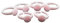 TOYANDONA 100pièces Base De Bague Plastique Réglable Pour Garçon Fille Plateau à Rond Pour Accessoires De Bijoux Faits Main Rose