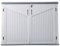Panana Plastic Garden Shed Outdoor Furniture Storage Shed Plastic House Tool Shed Utility Chest Shed Box (132 x 72x 99 cm-White)