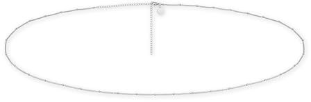 Magkedja - justerbar kedja med små pärlor Dots (78-93 cm) med 18K förgyllning I Vattentålig kroppskedja för damer I Hudvänlig body chain