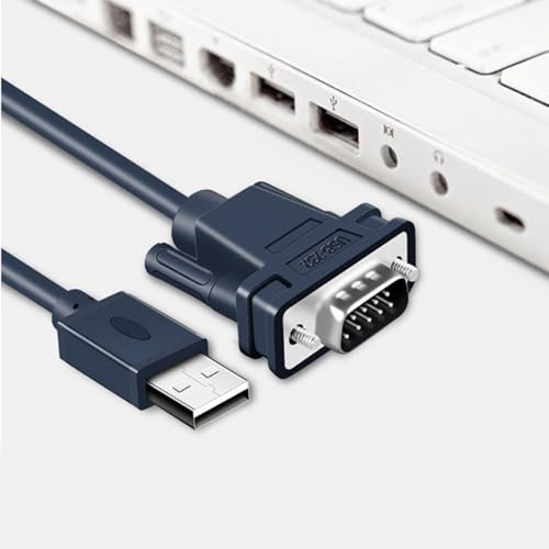 USB zu RS232 Seriellkabel, 6,56 Fuß Verzinntes Kupfer PVC USB 2.0 zu RS232 DB9 Seriellanschluss Adapterkabel, Db9 poliges Serielles Druckerkabel, USB zu RS232 Adapter für PC,