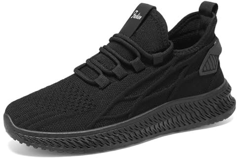 Zapatos para caminar para mujer, impermeables, para mujer, talla 4 pulgadas, color negro, ligeros, transpirables, cómodos, deportivos, tenis duraderos, zapatos planos, Black, 39 EU