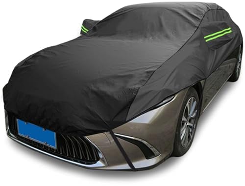 LinGkon Autoabdeckung Halbgarage für VW Transporter T4 (1990-2004),Auto Abdeckplane Wasserdicht Atmungsaktiv Sonne Staub Schutz, Autoabdeckung Outdoor mit Reflektierenden Streifen