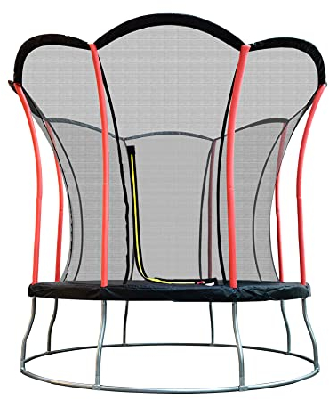 Leiv Gartentrampolin-Set Lotus Ø 305cm - TÜV Rheinland GS Zertifiziert Komplettset inkl. Sicherheitsnetz mit Stabiler Schlaufenbefestigung an Netzstangen und Rahmen