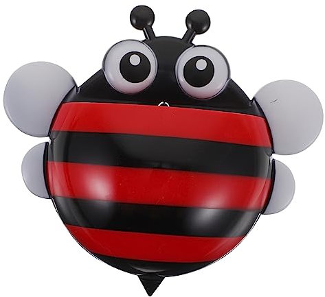 VILLCASE 2 Pièces Petite Abeille Magnétique Porte-stylo Dessin Animé Suspendu Tableau Porte-stylo Boîte à Craie (rouge) Pot à Crayons Pour Réfrigérateur Plastique