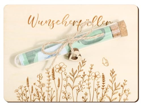 BOFUNX Wunscherfüller Geldgeschenke Verpackung mit Umschlägen Lustige Geschenke Geldgeschenk aus Holz für Weihnachten Geburtstag Hochzeit Jugendweihe Reisen