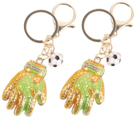 GANAZONO 2stücke Torwarthandschuh Geformter Schlüsselanhänger Pack Für Gepäck Hängen Auto Schlüsselanhänger Schultasche Hängen