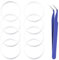 BOXOB 8pcs Replacement Gasket for Hydro Flask Wide Mouth Flip Lid Cap, Silicone O Ring Gasket Leak-Proof Seal Stoppers with Tweezers for 12/16/24/32/40oz Water Bottles
