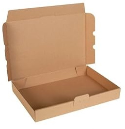 Kleinpaket Karton - 350 x 250 x 80 mm Braun für DHL, DPD, Hermes.. Qualität 1.2 E Warensendung Büchersendung Maxibrief mit Steckverschluss (50)