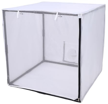 Tragbare Lackierkabine mit Filter und Netzvorhang, 75 X 75 X 75 Cm, Mobiles, Abnehmbares Lackierzelt für Garage, Studio, Hof, Möbel, Autoteile