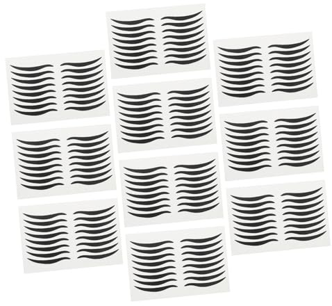 LIFKOME Schwarze Eyeliner Aufkleber Wiederverwendbar 80 Paar aus Kunststoff mit Glatter Textur für Sofortige Anwendung für Bühnenauftritte und Abendpartys