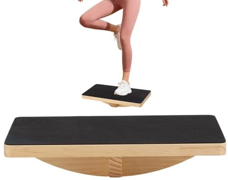 Wackelbrett,Anti-Rutsch Tragbar Trainer - Board Für Fußstabilität Und Knöchelstärkung | Für Zuhause, Büro, Fitnessstudio, Training, Workout, Männer, Frauen, Anfänger, Pilates,