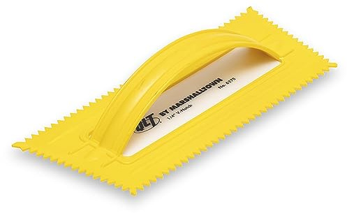 Marshalltown QLT 4-1/2 in. W Plastic Notched Trowel