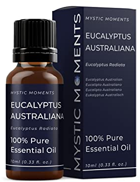 Mystic Moments | Eucalyptus australiana ätherisches Öl 10ml - reines & natürliches Öl für Diffusoren, Aromatherapie und Massage -Mischungen Veganer GVO -frei