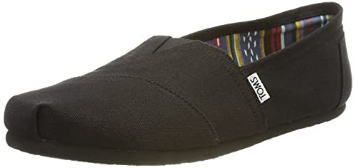 TOMS Men's Alpargata Core Loafer Flat, Black, 10 UK