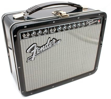 AQUARIUS 48171 Fender Amp Gen 2 Large Fun Box Tin Storage Plastic, Multi-Colored