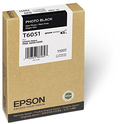 Epson T6051 Tintenpatrone, Singlepack, Foto schwarz