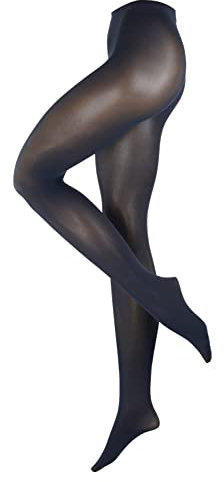 ESPRIT 50 DEN W Ti semi-opaques unis 1 paire, Collants Femme, Bleu Marine 6120-O, 36-38