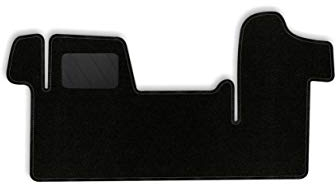 Bär-AfC Auto Fußmatten Classic passend für Renault Master Typ 3 2010-2019, Autoteppiche Nadelvlies Schwarz, Rand Kettelung Schwarz, Textiler Trittschutz, Set 1-teilig, RE04753