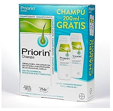 Pack: 2x Priorin Shampoo (200ml+200ml) for Hair Loss (Bayer) by Bayer