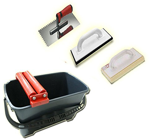 Waschset Cleany 24L Wascheimer Doppelrolle Fliesen einwaschen Set C
