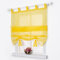 SIMPVALE Raffrollo mit Schlaufen Gardinen Voile römischen Liter Fall Schatten Transparent Vorhang für Balkon und Küche, Gelb, 120cm (Breite) x155cm (Höhe)
