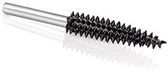 Kutzall Fresa Rotativa Cónica Extremo, Eje de 1⁄8, Muy Basto - Accesorio para Dremel, Foredom, Milwaukee. Carburo de Tungsteno Abrasivo, 1⁄8 (3,1 mm) Dia. X 7⁄8 (22,2mm) Longitud TX-18-EC