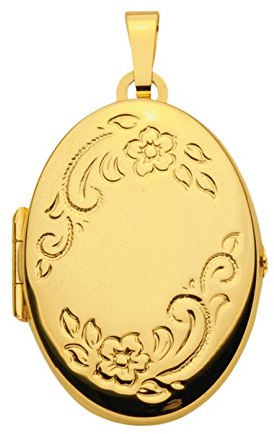 Medaillon Anhänger, Kettenanhänger aus 585 echt Gold 14 Karat